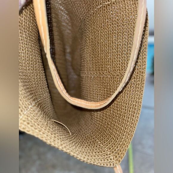 Vintage century rafftia/straw XL tote bag - Picture 7 of 10